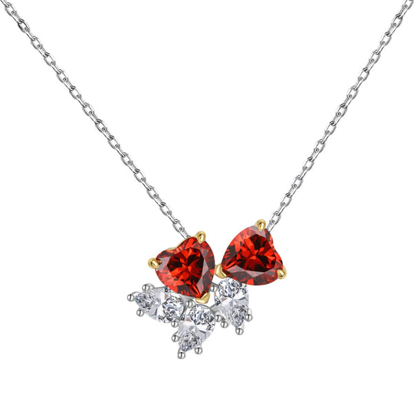 <MAGIC>Dainty Red Heart Necklace