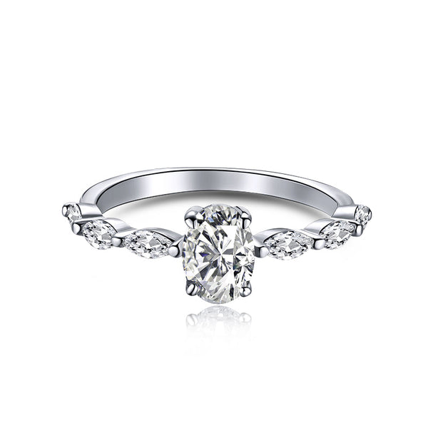 <MAGIC>0.75 Carat Luxurious Vibrant Elongated Cushion Cut Daily Ring
