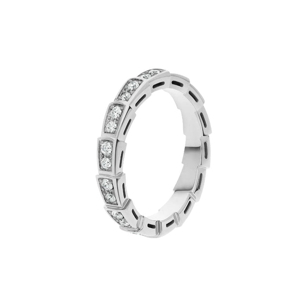 <MAGIC>SERPENTI RING SILVER DIAMOND PAVED 3MM