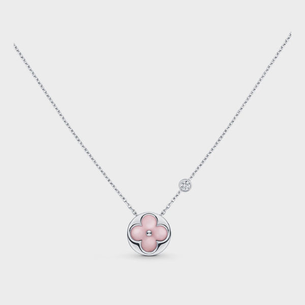 <MAGIC>SUN MOTIF PINK MOP SILVER BRACELET