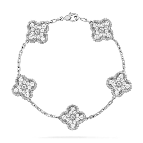 ˇMagic JewelryˇCLOVER 5 MOTIFS  DIAMOND BRACELET