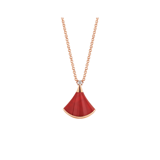 <MAGIC>DREAM NECKLACE CARNELIAN 1 DIAMOND