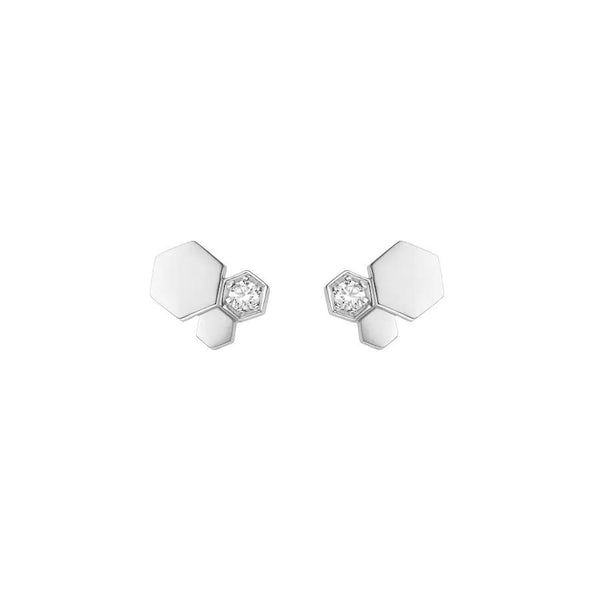 <MAGIC>BEE LOVE SILVER DIAMOND EARRINGS