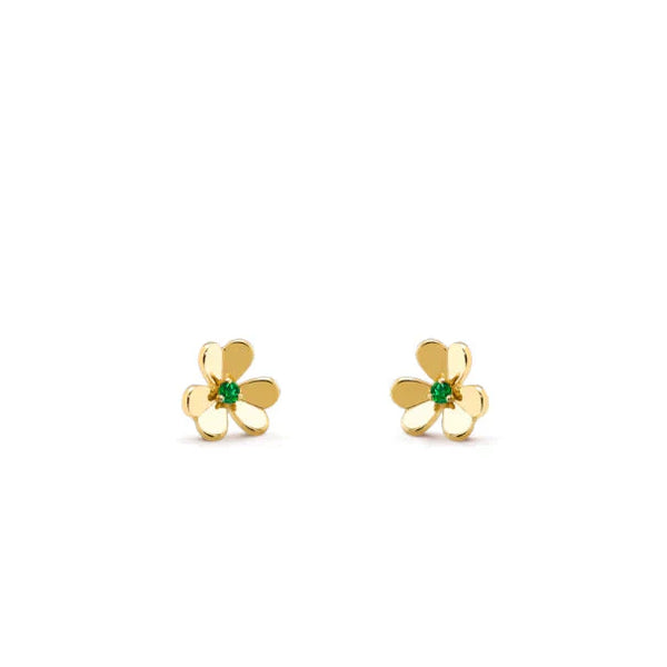 ˇMagic JewelryˇFRIVOLE  FLOWER MALACHITE EARRINGS